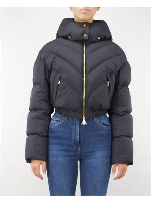 Cropped down jacket in shiny nylon Elisabetta Franchi ELISABETTA FRANCHI | Jacket | PI73D46E2110